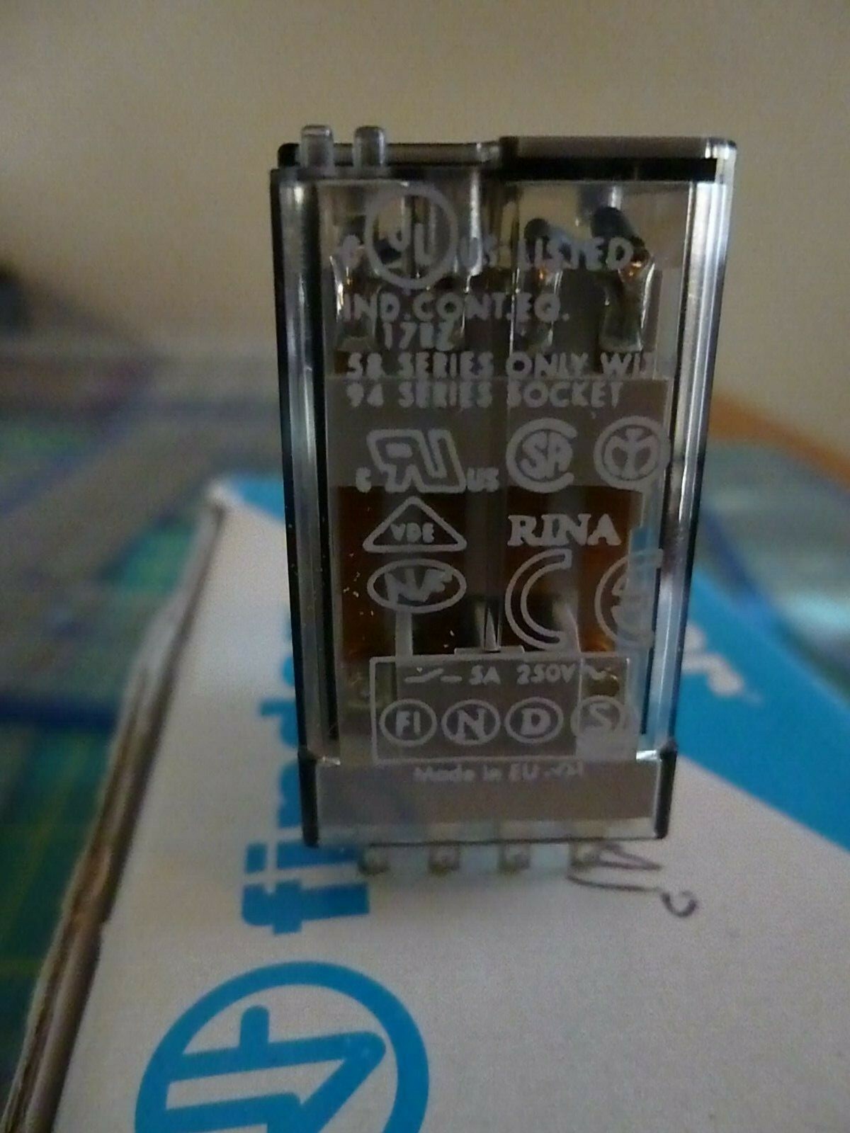 ONE (1) Finder 55.34.9.024.0000 Relay - 7 Amp - 250 Volt AC - 24 VDC  - NEW