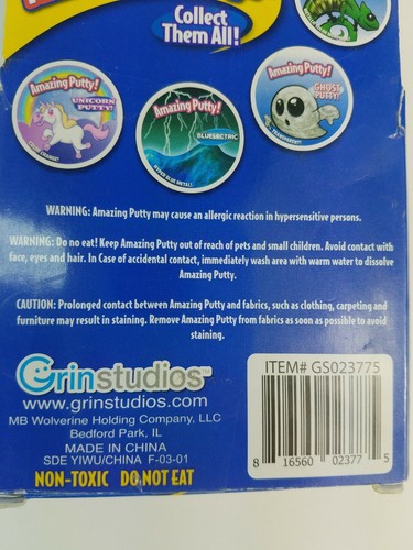 Grin Studios AMAZING PUTTY CHAMELEON METAL PUTTY LATEX FREE NISP Lot of 2