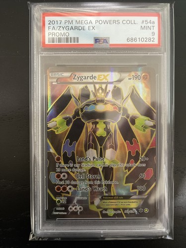 Pokemon PSA 9 MINT Zygarde EX 54a/124 Mega Powers Collection