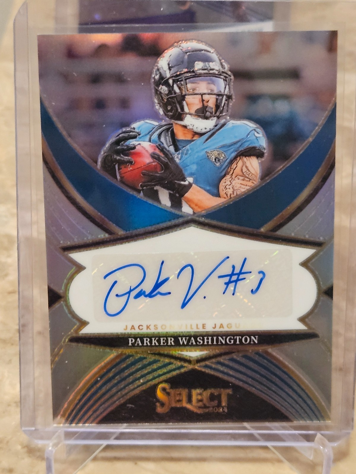 2024 Panini Select Football Parker Washington Autograph #SSP-PWN