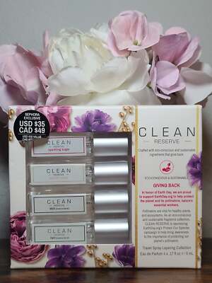 Clean Reserve Travel Spray Layering Collection - 4 x 0.17oz ($58 Value) Sealed