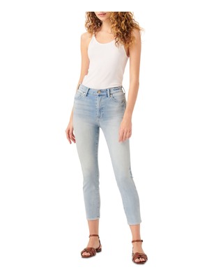 7 FOR ALL MANKIND Женские синие эластичные узкие укороченные джинсы с карманами на молнии 29