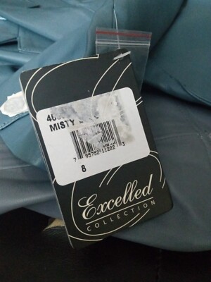 Excelled Leather Blazer in Misty Blue