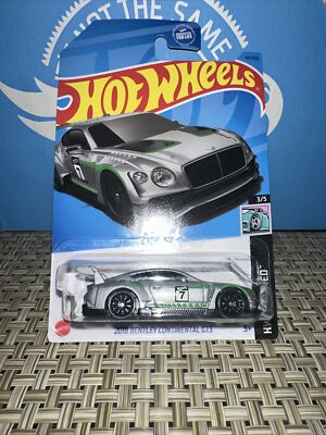 Hot Wheels 2018 Bentley Continental GT3-HW Nightburnerz Emerald Green 