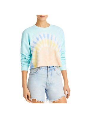 

WSLY Женская толстовка в рубчик с круглым вырезом и длинными рукавами, Light blue