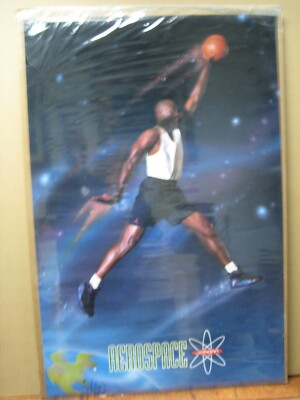 vintage NIKE Aerospace Jordan basketball poster 14293 | eBay
