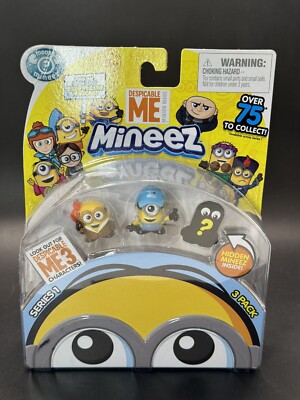 DESPICABLE ME MINEEZ Series 1, 3-Pack (Hidden Mineez Inside) - New In Box