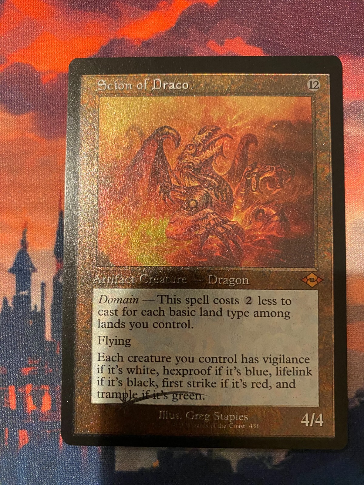MTG Modern Horizons 2 Scion of Draco Retro Frame Foil Etched