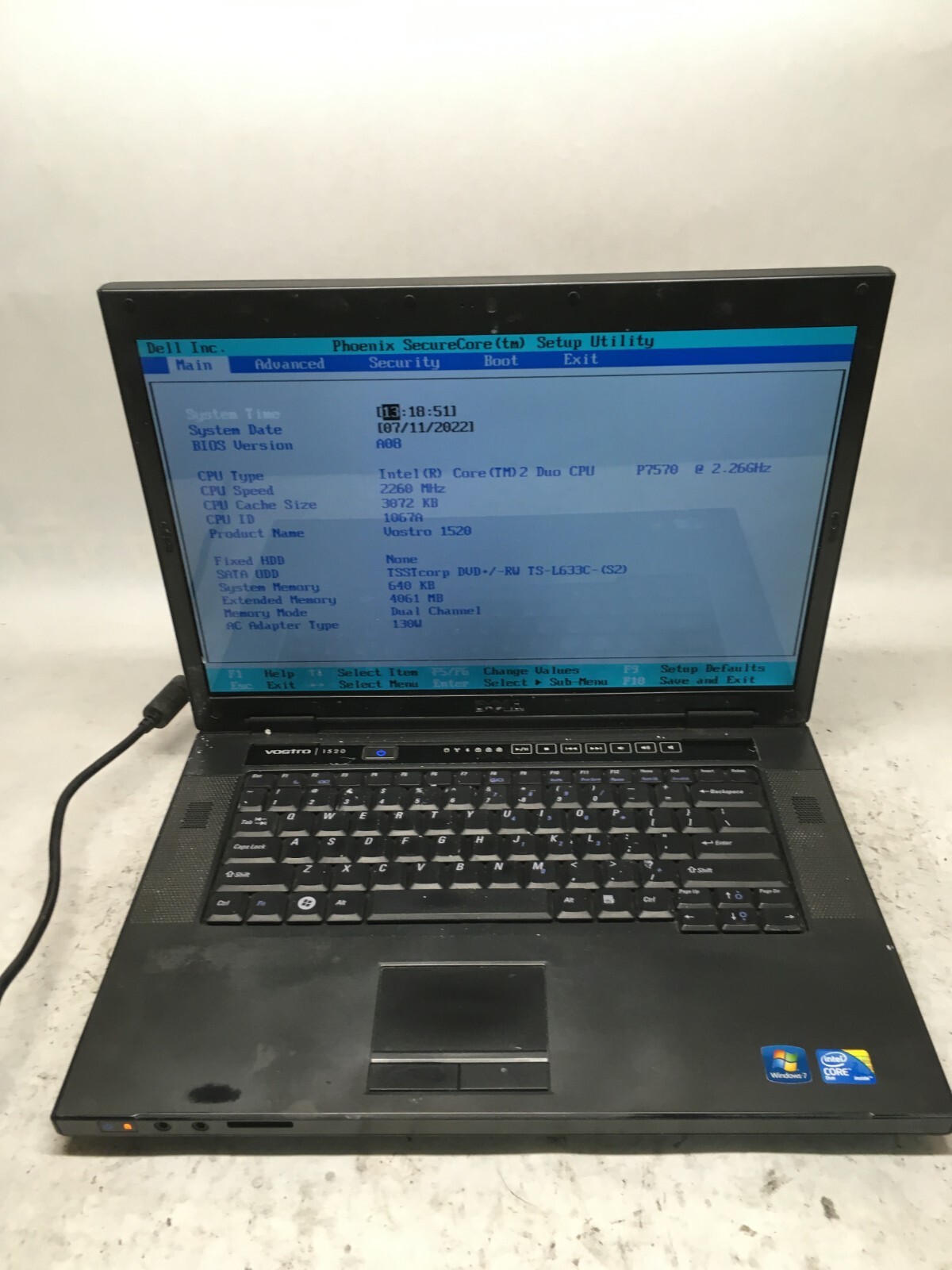【1043】DELL vostro 1510 Core2 XP office Support for Vostro 1510 | Drivers & Downloads | Dell US