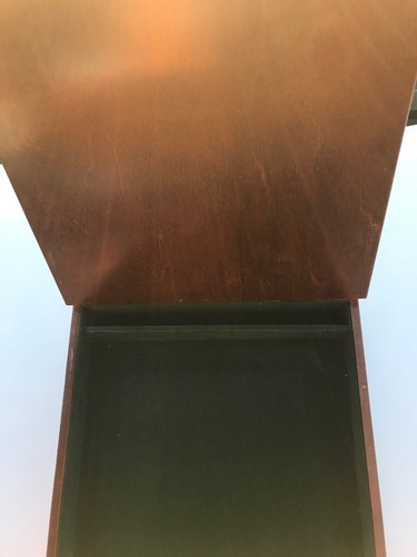 THE BOMBAY COMPANY 12 1/2” MAHOGANY Document Box, Journal, Manuscript Box