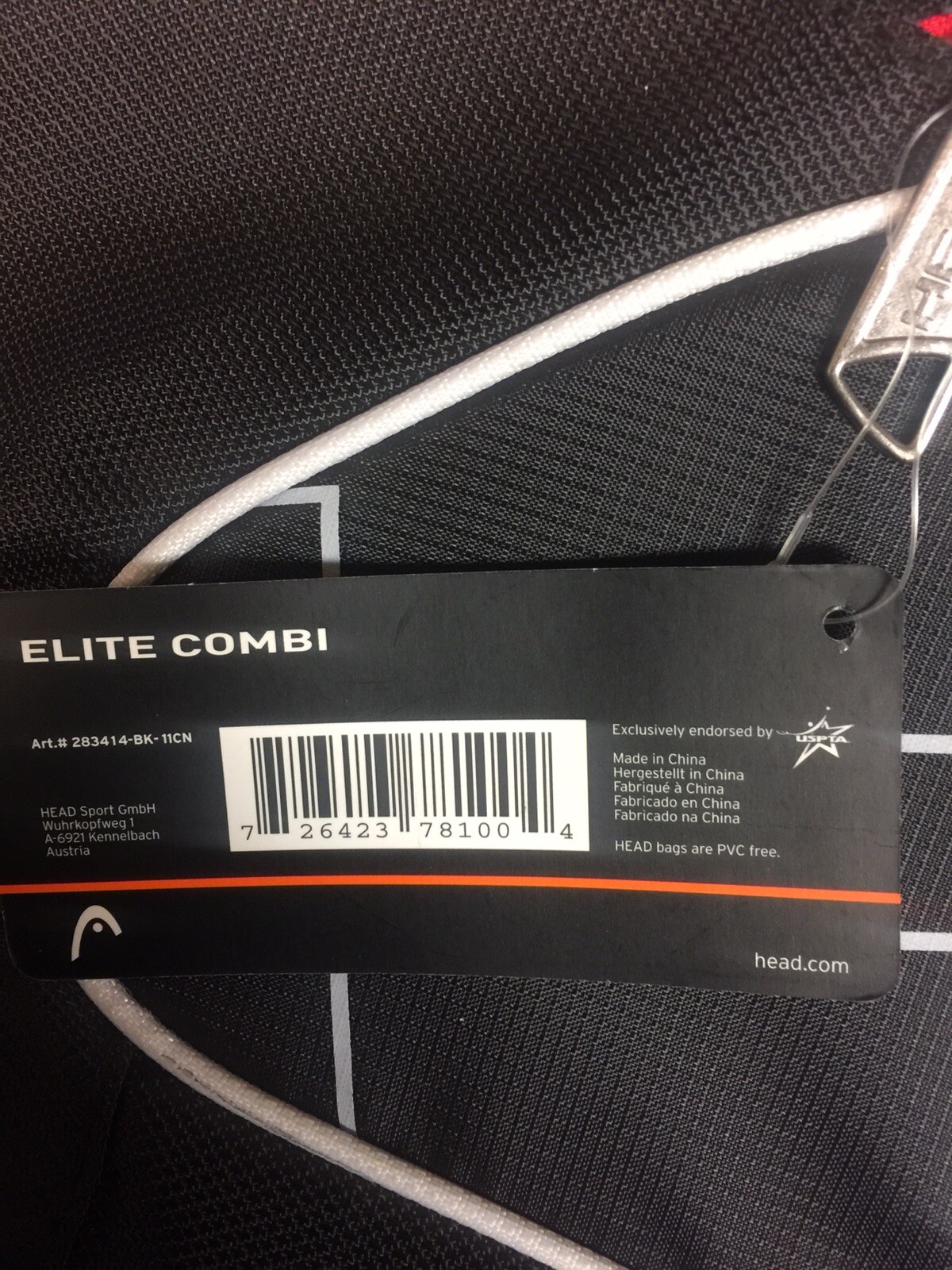 Head Elite Combi Tennis Racquet Bag -	NWT