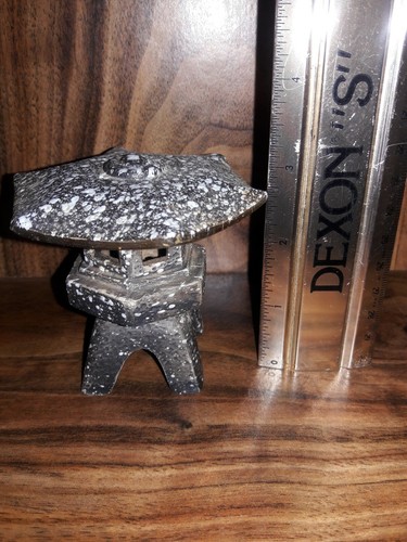 Gray And White Speckled Ceramic Cone Incense Burner From Japan