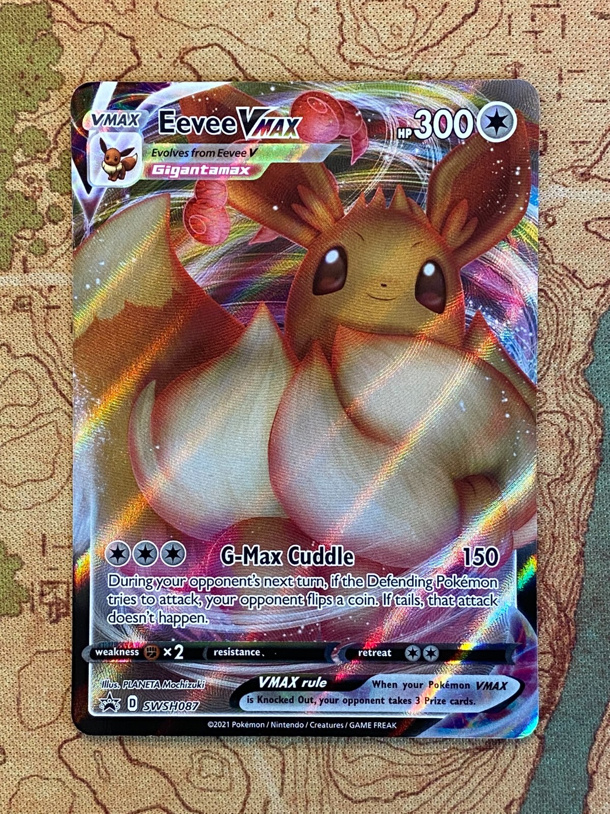 Pokemon Card TCG - Eevee VMAX SWSH087 Black Star Promo
