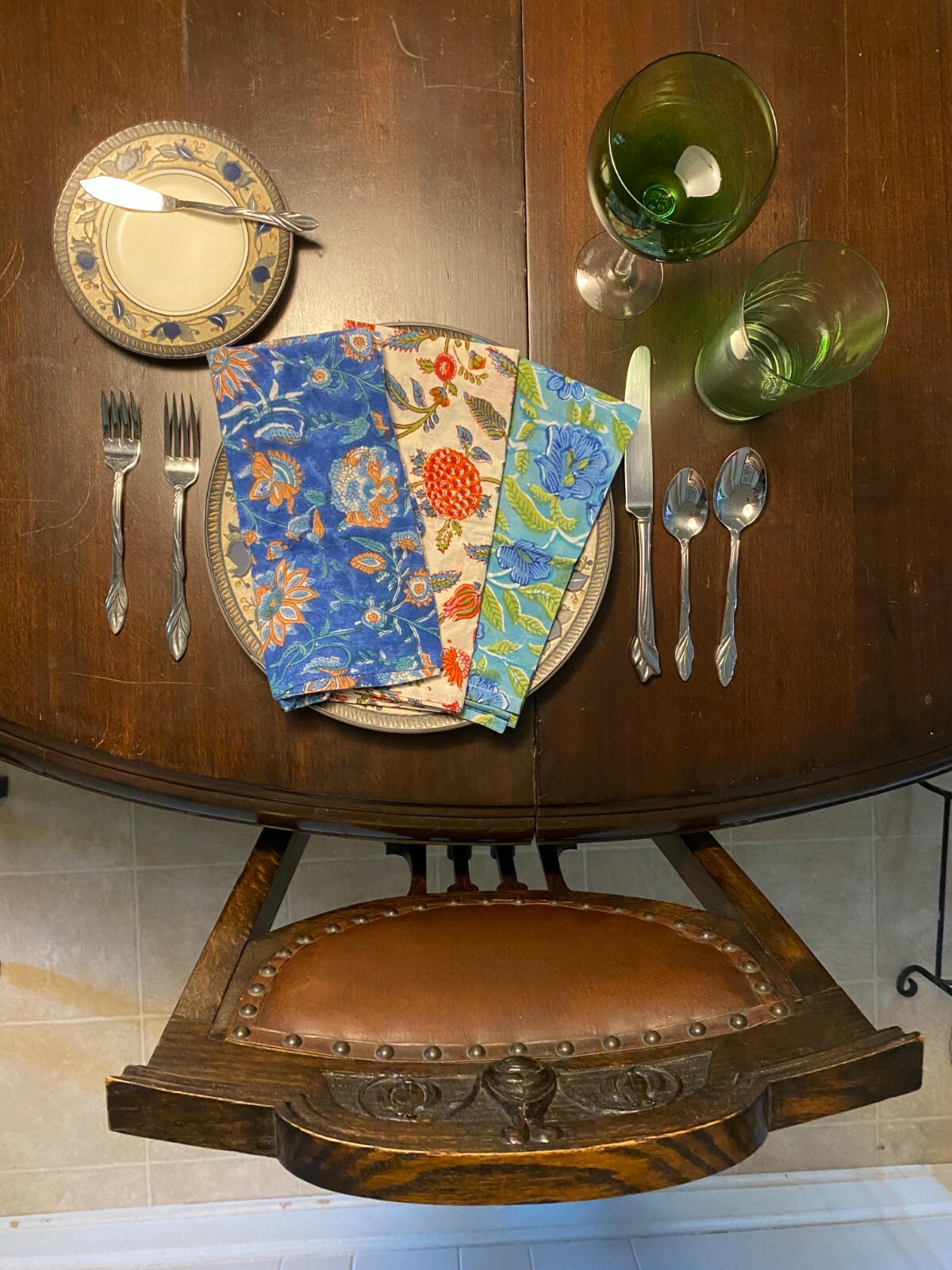 BOHO Bandanna/Scarf 100%cotton Gorgeous Block Print Patterns 20"x20"