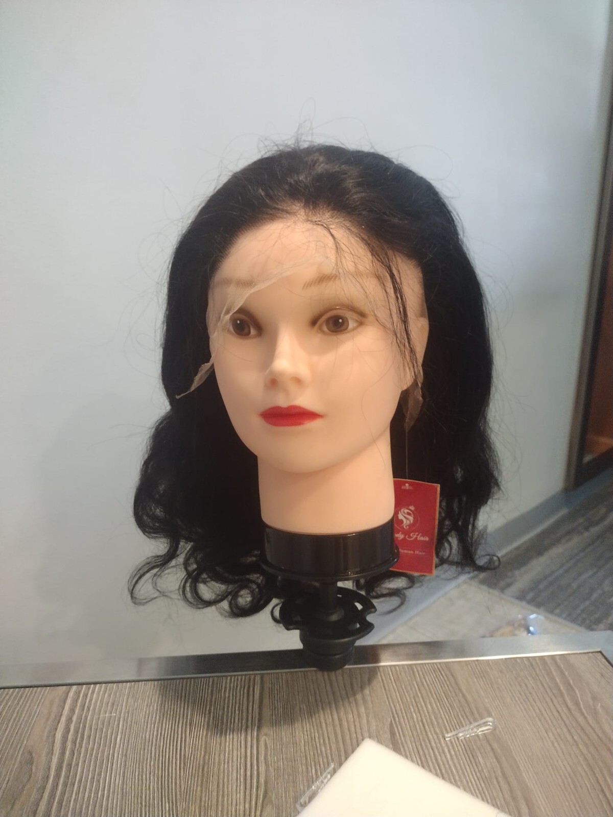 Body Wave Lace Front Wig Human Hair Pre Plucked with Baby Hair 200% Density Wig 24 inches CURLY RED PRE PLUCKED WITH BABY HAIR, WATER  main image 4