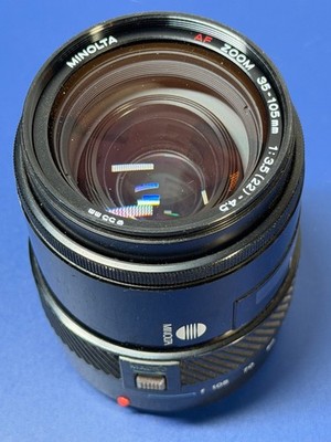 Minolta AF Zoom 35-105mm f3.5-4.5 A-mount Auto Focus Lens Macro 55mm Filter