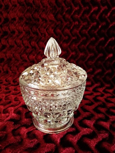 Lovely Cut Glass 5 piece.  Creamer, Sugar Bowl with Lid on Tray, Pitcher