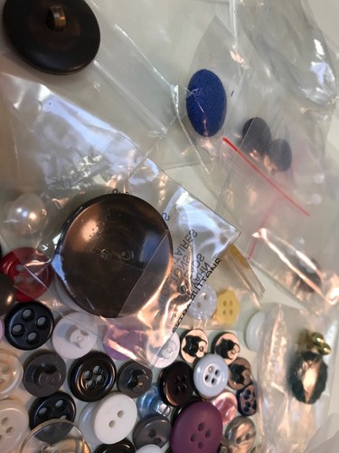 Mixed Lot Vintage Buttons Asdorted Colors Sizes And Shapes