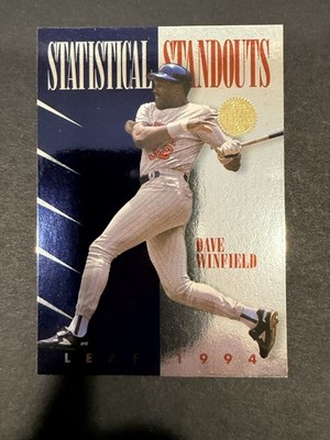 Dave Winfield 1994 Leaf #8 Minnesota Twins Statistical Standouts See Photos