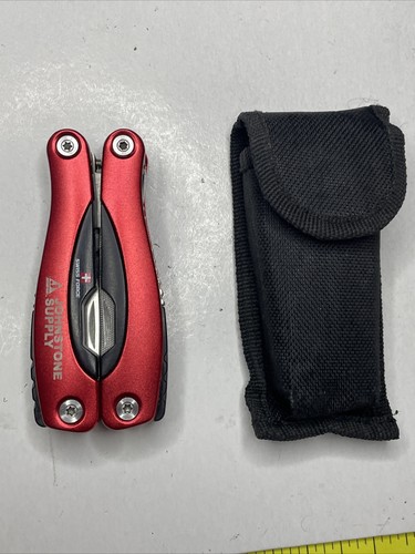 Multi-Tool Multitool Red Swiss Force 13-IN-1 for Fishing Camping Biking Hiking
