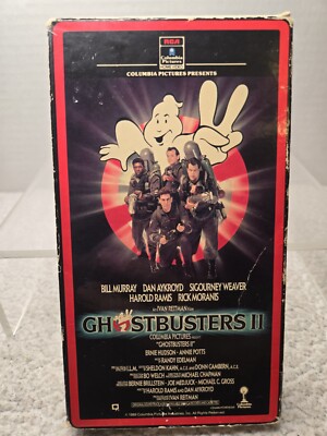 Ghostbusters II (VHS 1989) Horror Comedy Bill Murray, Dan Aykroyd Rental Tested 