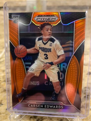 2019 Prizm Carsen Edwards Orange Purdue Celtics