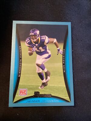 2008 Bowman Blue Minnesota Vikings #178 Jaymar Johnson /500 Rookie.         JT30