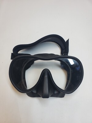 OCEANIC Mini Shadow Black Scuba Diving Mask w/ Neoprene Strap