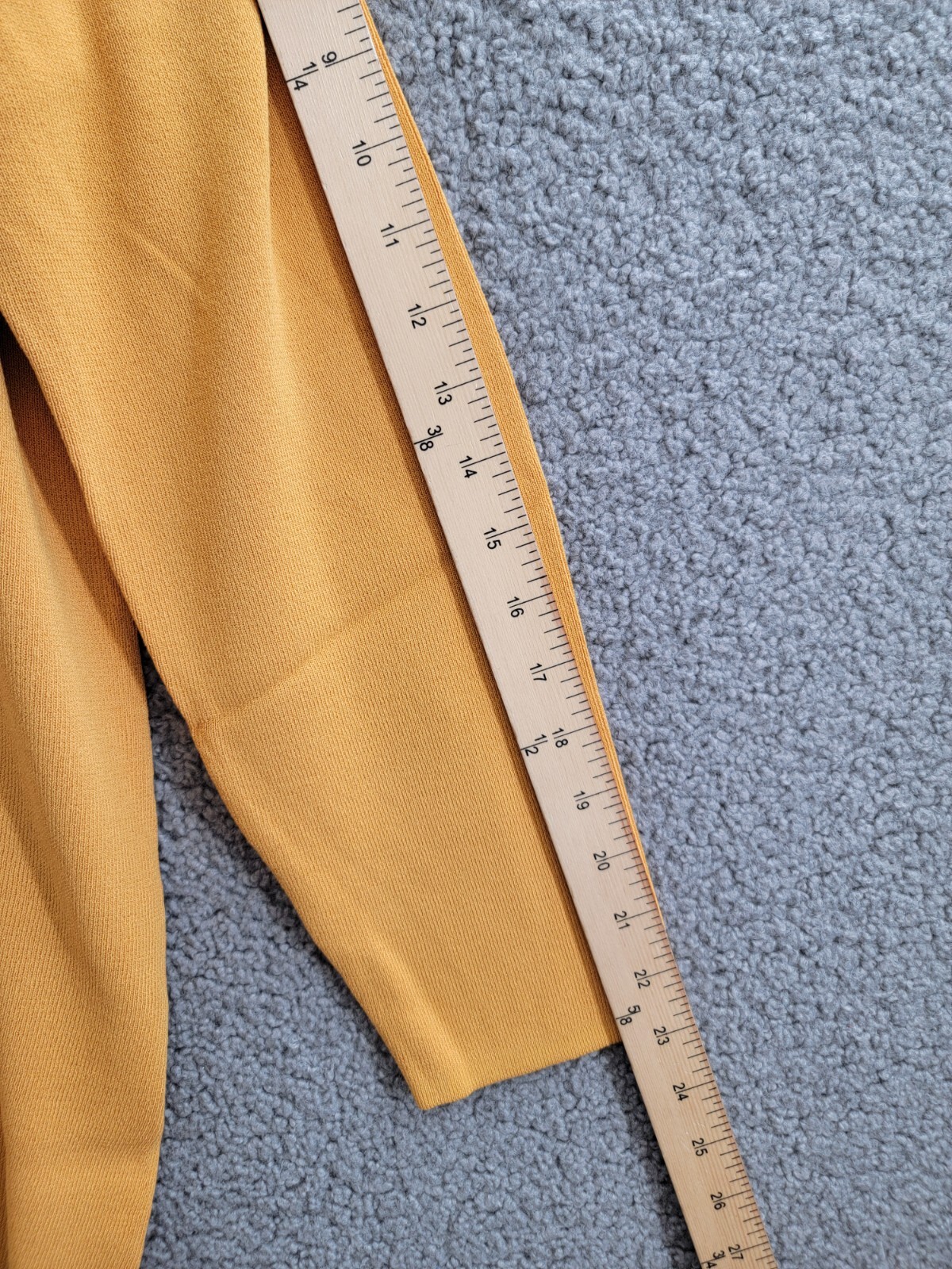 Kasper Open-Front Long-Sleeve Sweater Women's Large Gold Signature Solid - Picture 5 of 17