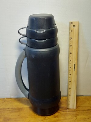 Thermos Brand Thermos 1 Liter Advertising Branded w/2 Cups
