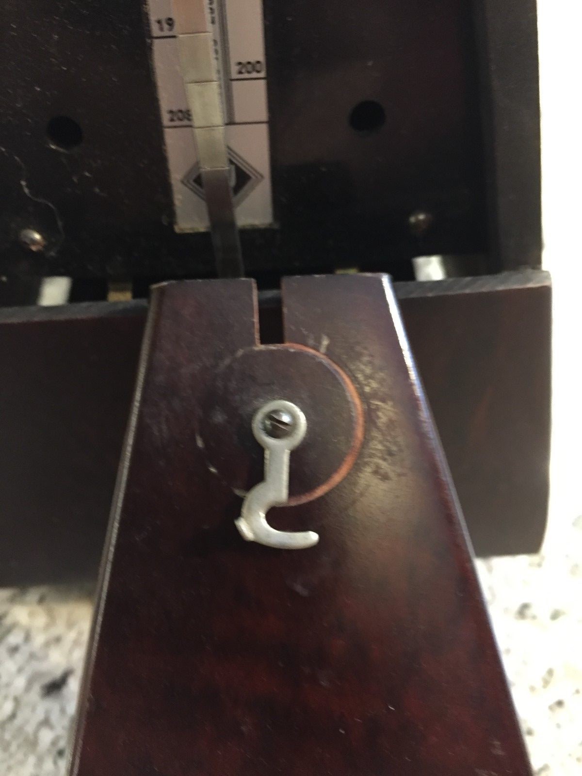 Wittner Wind-Up Metronome Made in Germany Cherry Wood Case, Works Great!