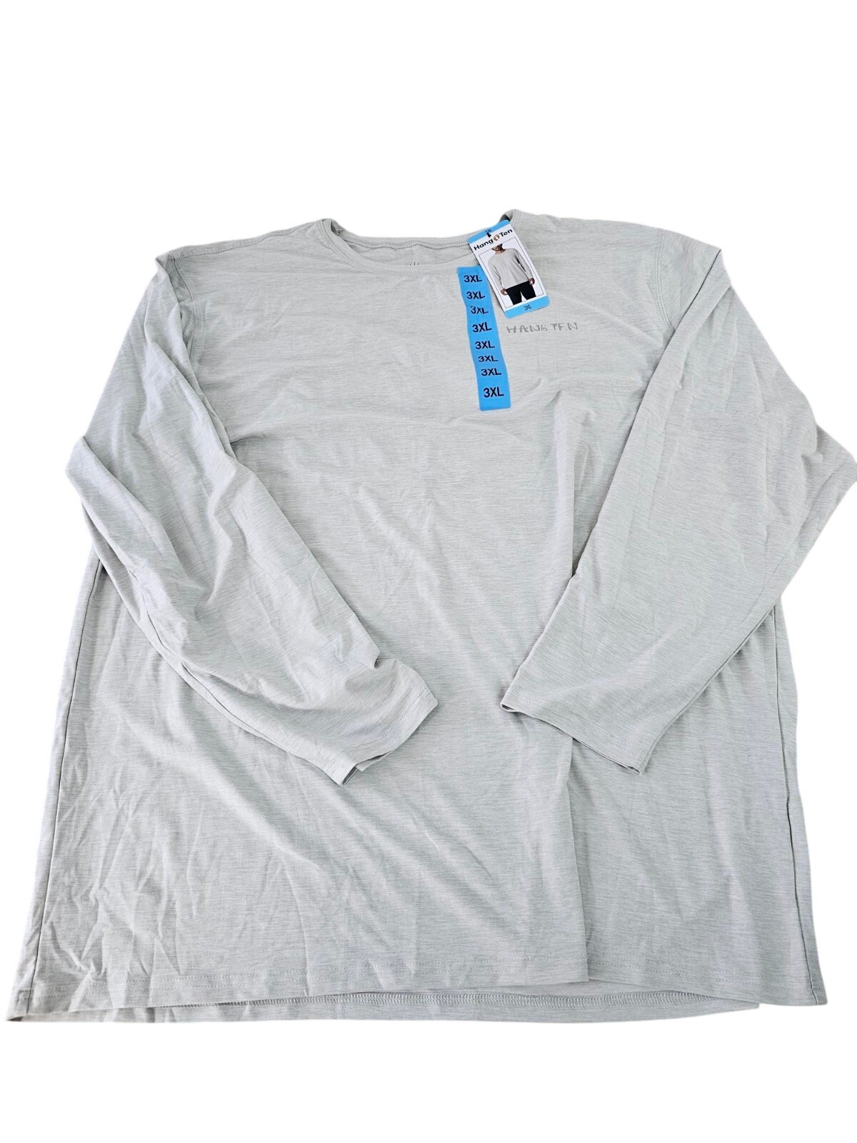 Hang Ten Mens Long Sleeve Lightweight Sun Shirt UPF 50+ Beige XXXL / 3XL