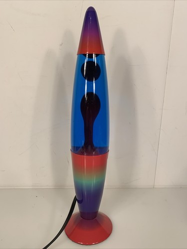 レトロ　ラバランプ　ラバライト ブルー Original 16” vintage Lava Lamp Red Wax Blue Liquid Retro