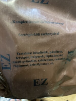 Hungarian MRE 2023 Sept 24 hours ration pork stew w noodles expeditionary 4 war