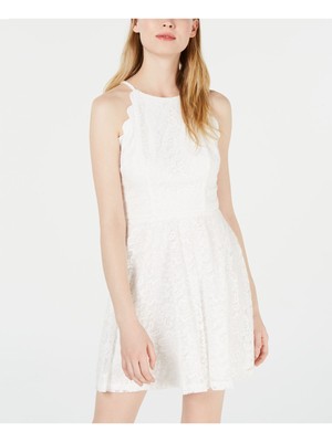 

Женское короткое платье цвета слоновой кости BCX без рукавов + расклешенное вечернее платье для юниоров, размер, Цвет слоновой кости