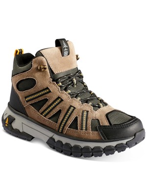 Походные кожаные ботинки на танкетке BASS OUTDOOR Womens бежевого цвета на 1 платформе с острым носком, 6,5 М
