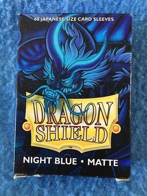 DELPHION NIGHT BLUE Dragon Shield Matte Japanese Size Card Sleeves 60 59x86