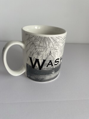 STARBUCKS BARISTA 2002 SKYLINE SERIES ONE WASHINGTON DC COFFEE MUG 18oz Capital
