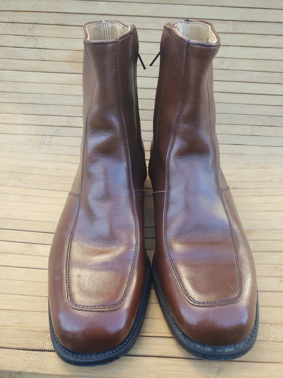 brown Chelsea boots leather casual 