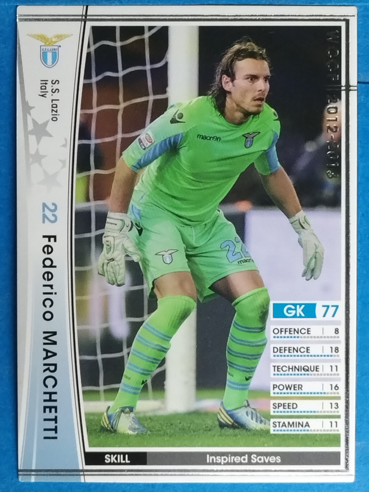 Panini WCCF 225/384 2012-2013 Federico Marchetti Japan Pre