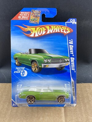 Hot Wheels  70 Chevy Chevelle Faster Than Ever 8/10 1/64, COMB SHIP $1