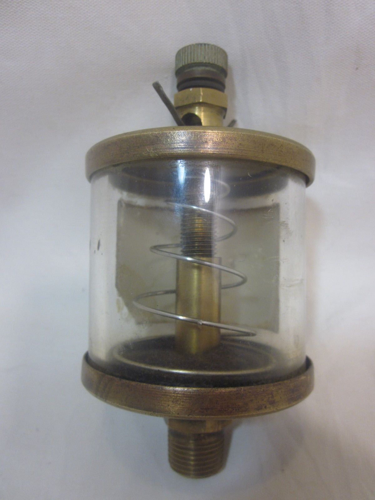 Vintage GAST Brass And Glass 5 1/2