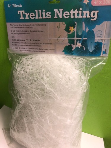 TRELLIS NETTING 4'x16' 4'x50' 4'x100' Plastic Plant Support Garden Hydrofarm