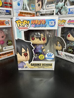 Funko Pop! Naruto Shippuden Sasuke Uchiha (Amaterasu) GITD Glow #1436 Exclusive