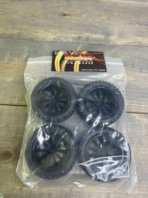 Hobby Park RC Tires - 4 New In Pkg - Approximately 12mm hex hub Diameter