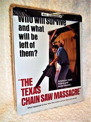Texas Chainsaw Massacre (4K/Blu-ray, 2023, STEELBOOK) NEW Tobe Hooper slasher