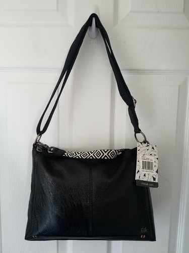 The Sak Camila Convertible Leather Shoulder Black Onyx NWT ??