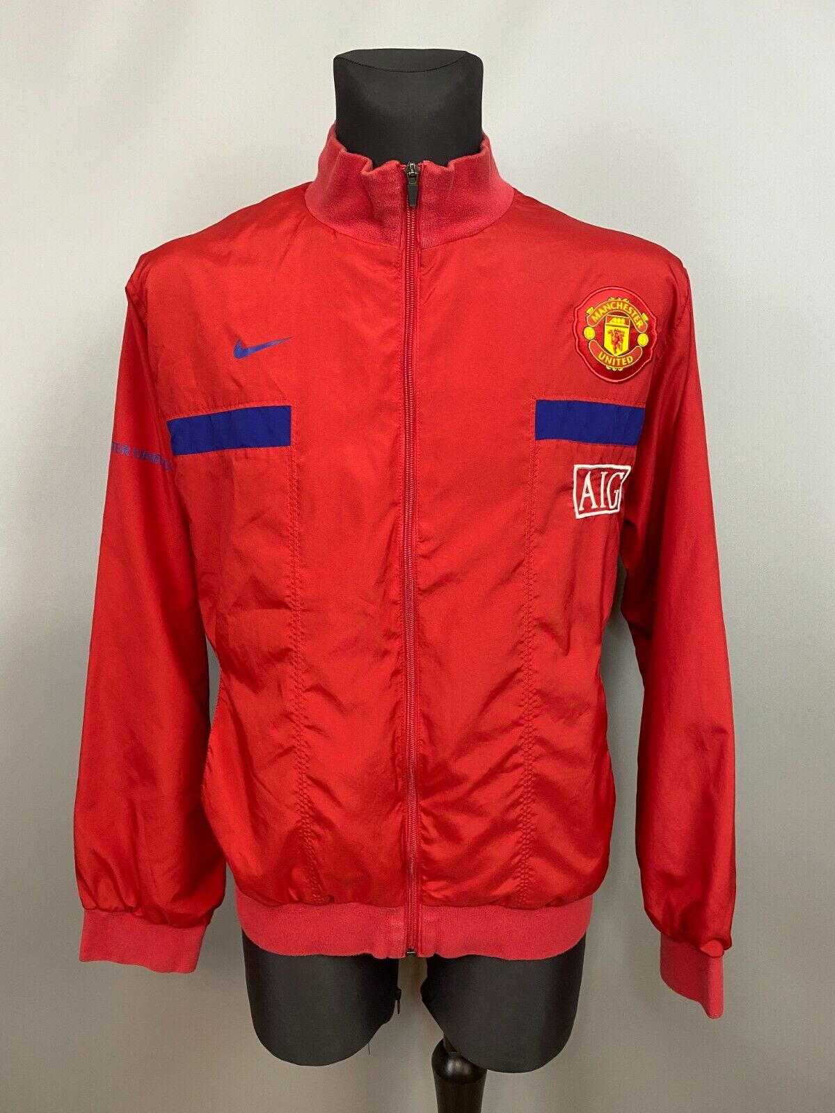 MANCHESTER UNITED 2008 2009 JACKET TRAINING FOOTBALL SOCCER MANCHESTER UNITED 2008 2009 JACKET TRAINING FOOTBALL SOCCER