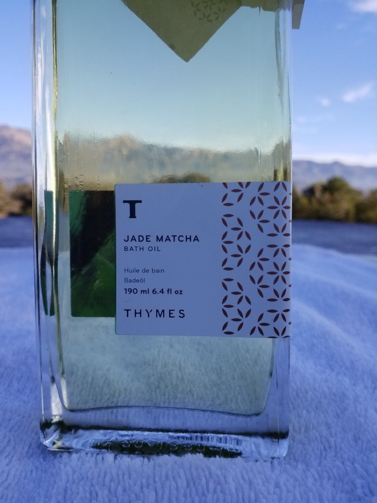 Thymes Jade Matcha Bath Oil 6.40 oz Brand New Sealed Rare Hard To Find Product