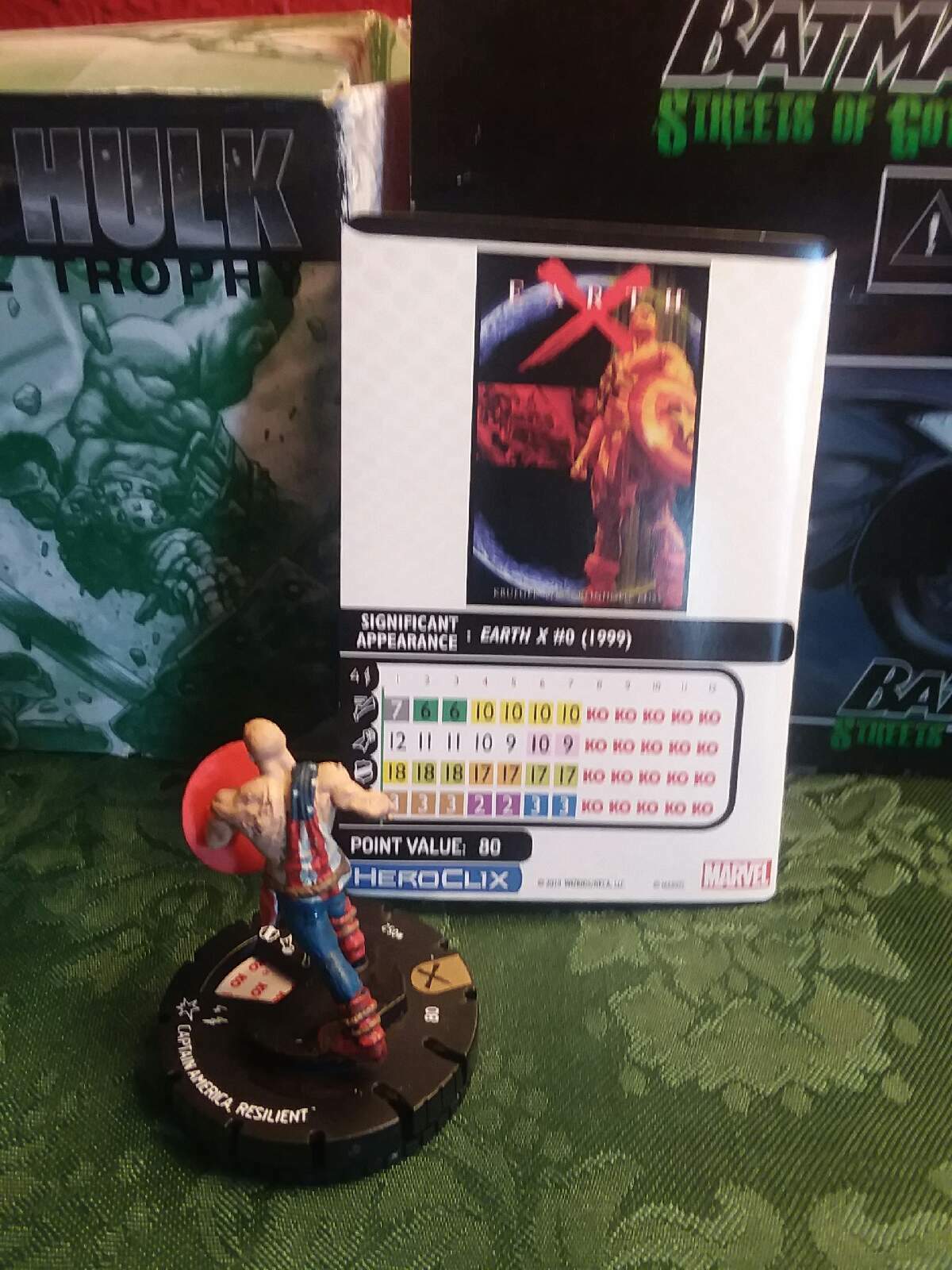 Marvel Heroclix Earth X super rare #052 Captain America, Resilient